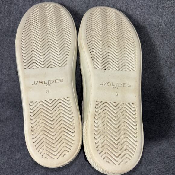 J/SLIDES Sneaker Shoe Womens size 8 Aghast Leather High Top Buckle Grunge - Picture 7 of 10